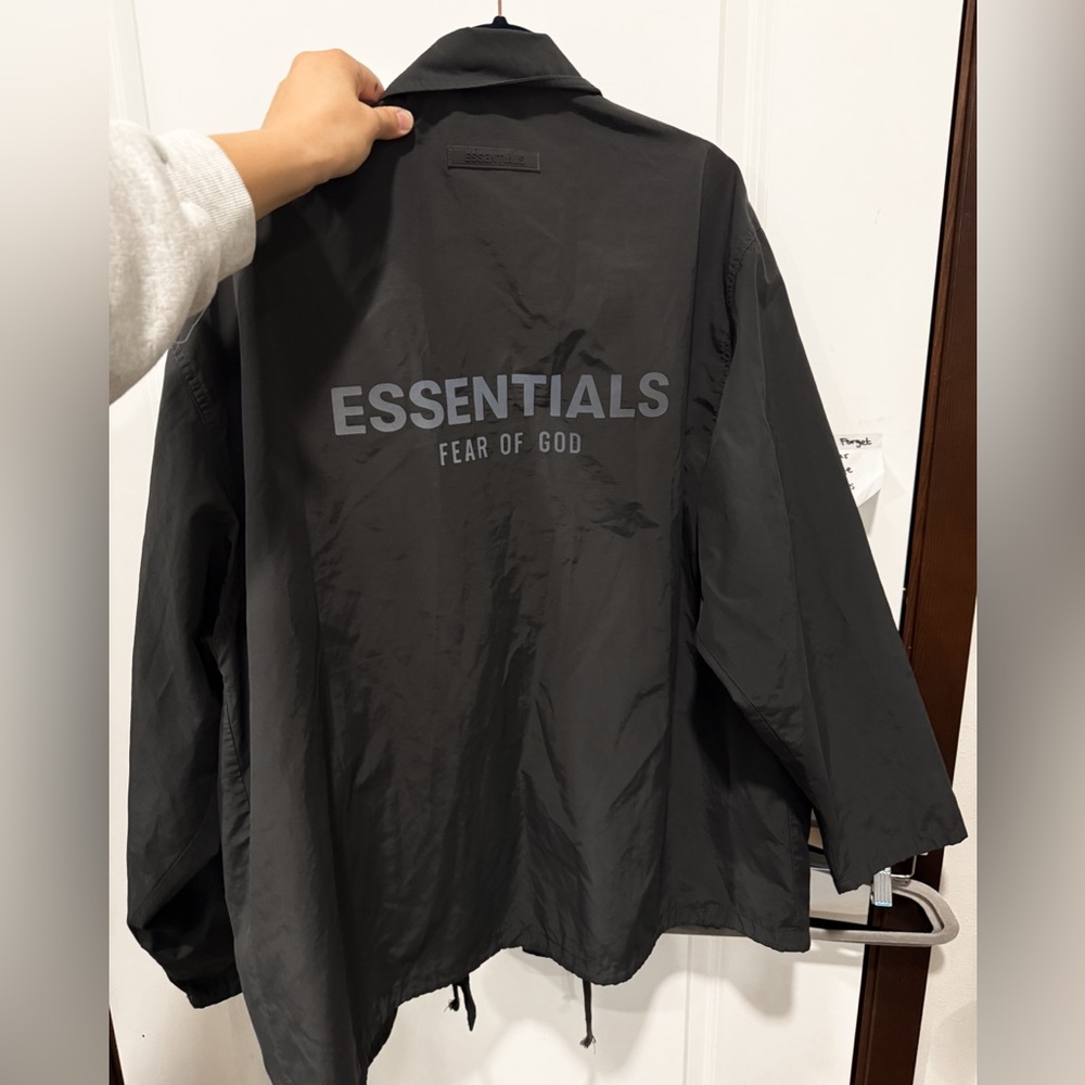 Essentials Black Coach Jacket - image 2